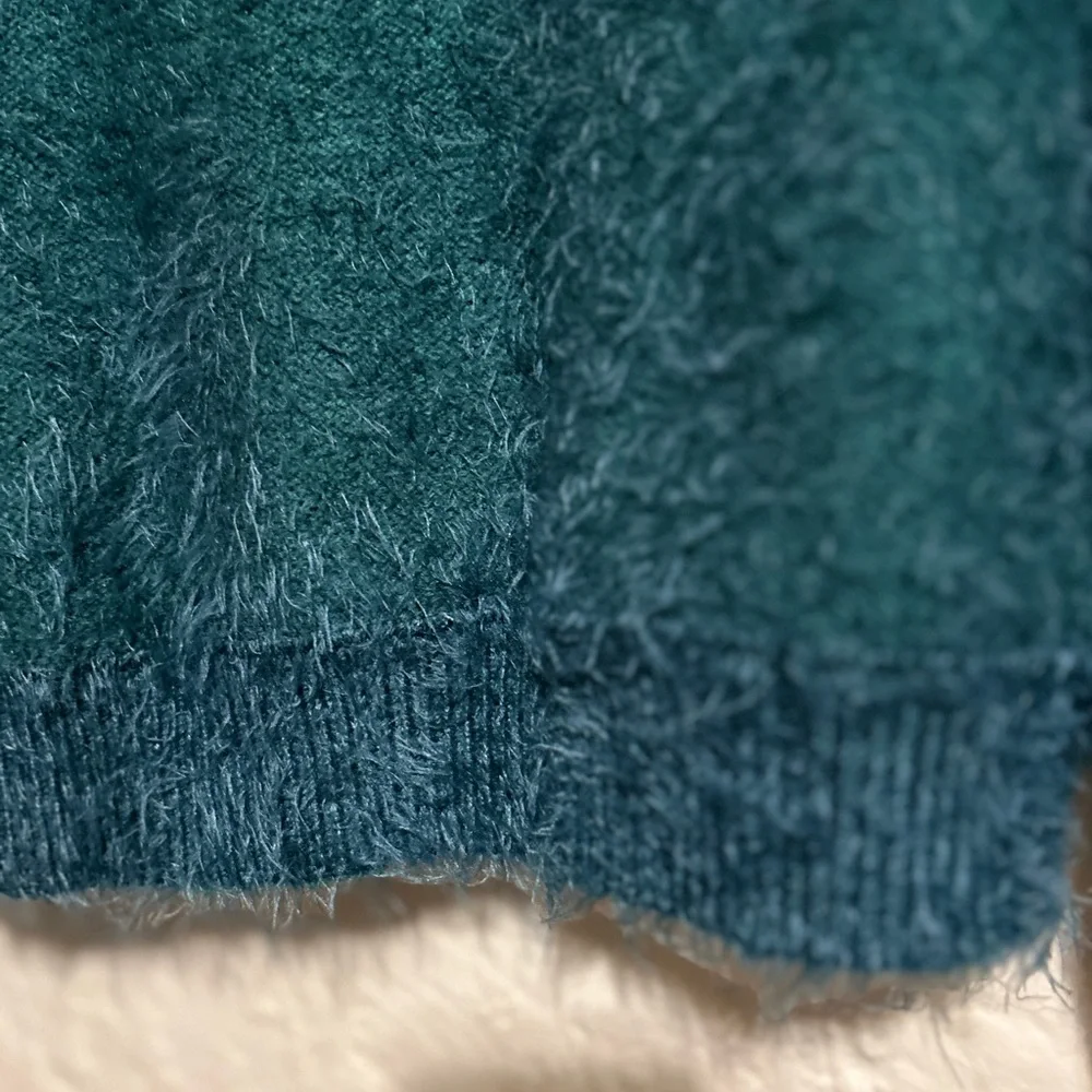 Willow &‎ Root Green eyelash knit cardigan sweater size small